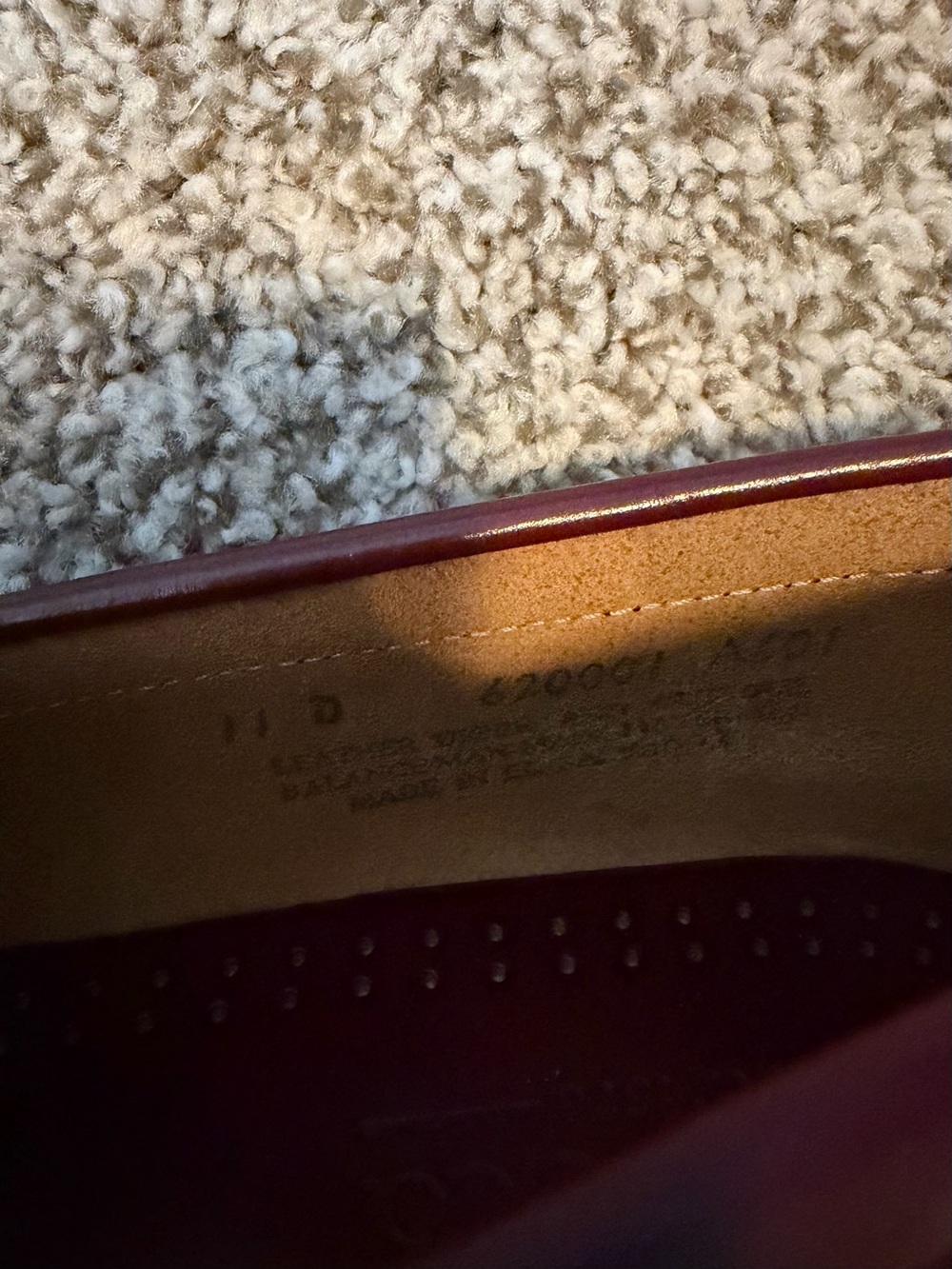G.H. Bass & Co. Men's Wine Leather Penny Loafers 11D View 4